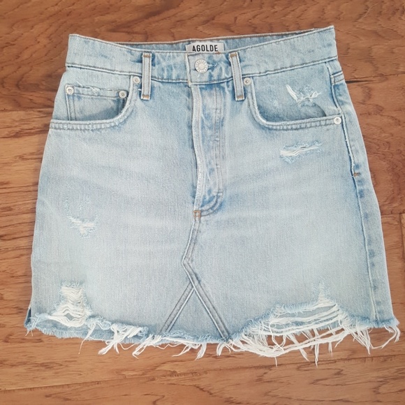 agolde mini skirt